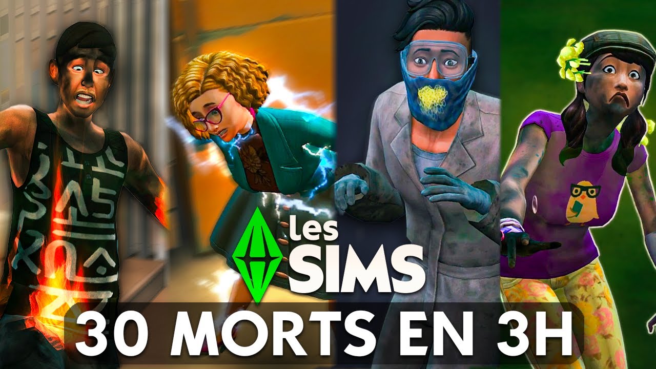 Faire MOURIR 30 SIMS de manière DIFFÉRENTE en 3h 🔥 (c'est incroyable!!) | SIMS 4
