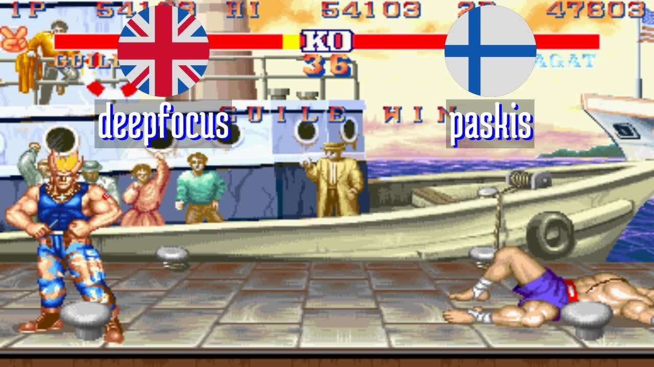 FT5 @sf2hf: deepfocus (GB) vs paskis (FI) [Street Fighter II Hyper Fighting Fightcade] Feb 6