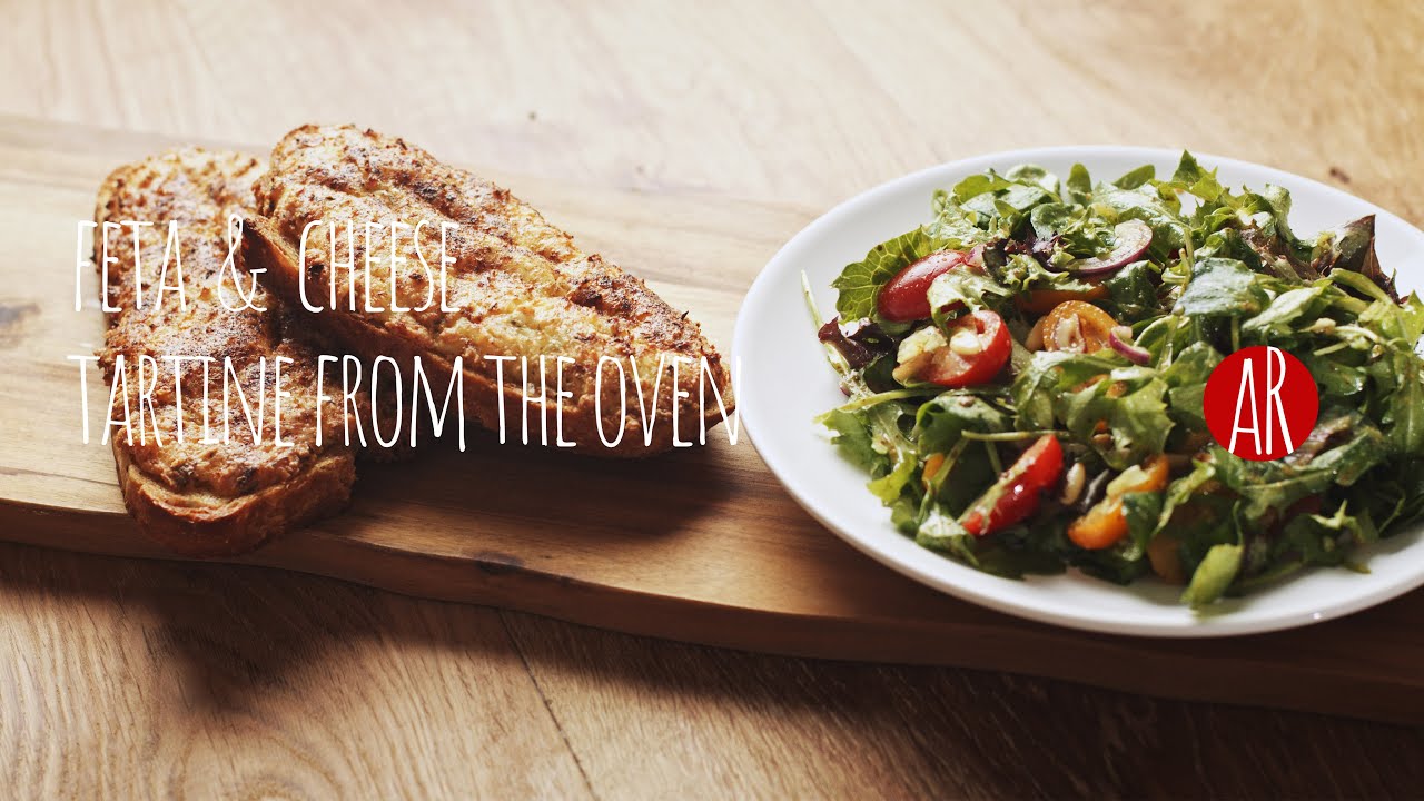 How to Make a Rustic Feta and Cheese Tartine from the Oven / Принцеси с кашкавал и сирене / ASMR