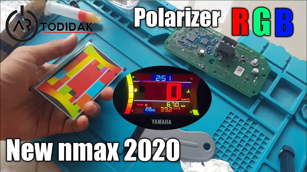 Cara Memasang polarizer RGB spidometer motor yamaha new nmax 2020 |AR OTODIDAK
