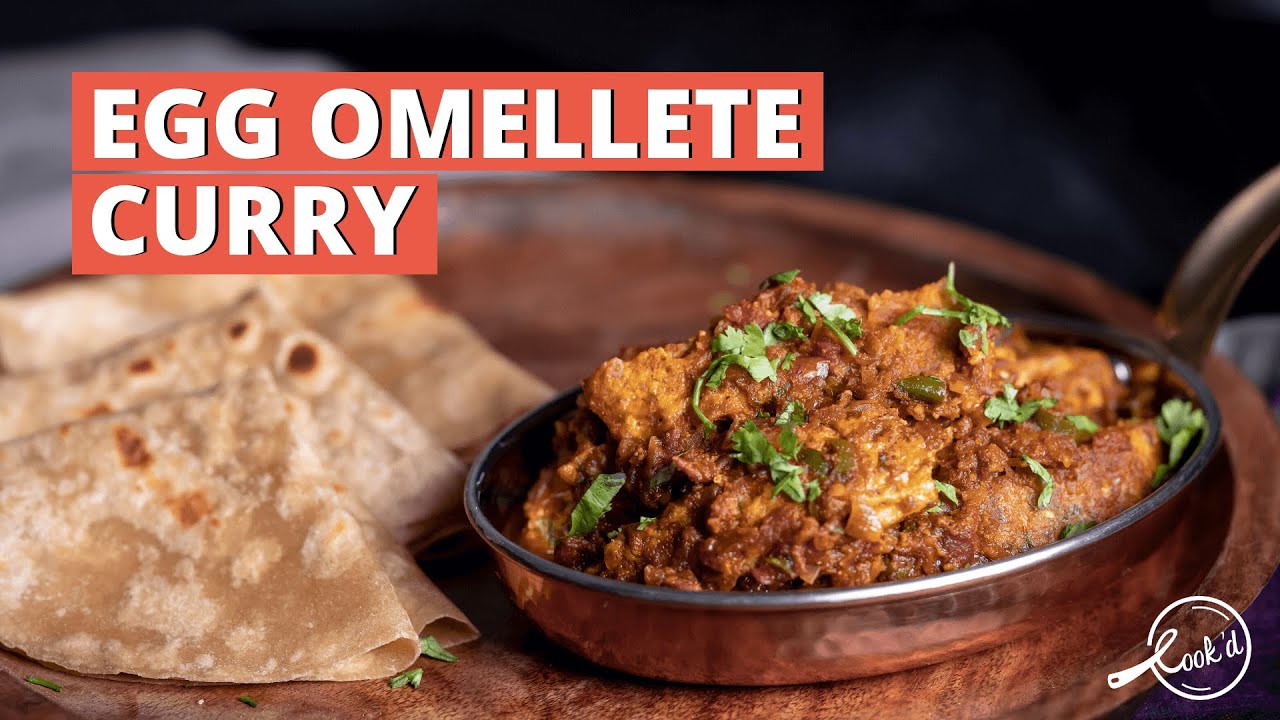 Egg Omelette Curry Recipe | Special Indian Egg Masala Recipe | Cookd
