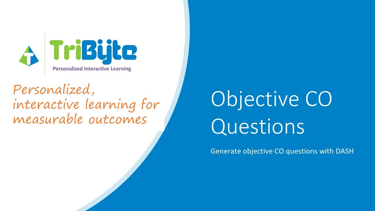 Create Objective CO Questions