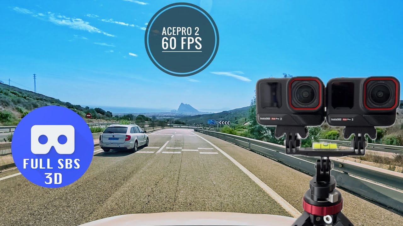 [4K][60 fps][3D Full-SBS]  AcePro 2 driving test