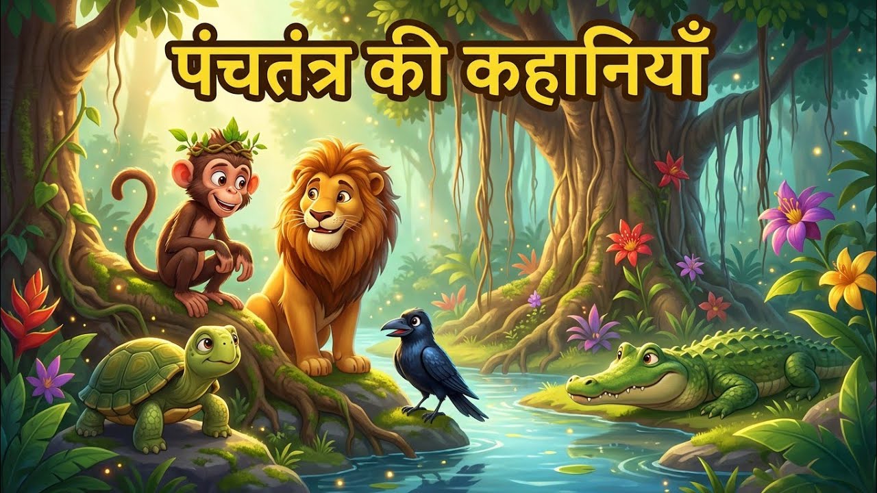 कालू कौआ की चतुराई | Panchatantra Story in Hindi | Moral Story for Kids
