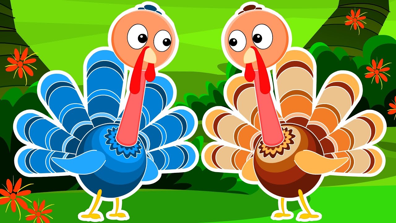 Five Little Turkeys | Turkey Song | Happy Thanks Giving