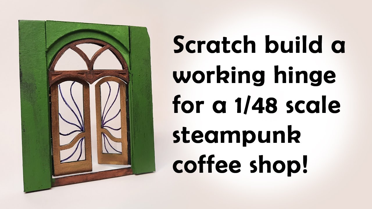 Make a working miniature hinge from paper and wire. Learn how in this tutorial.