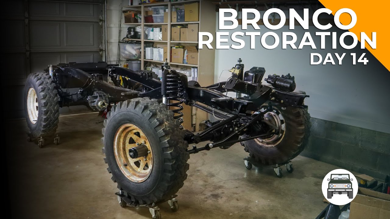 Bronco Restoration Day 14 - Building a rolling Chassis