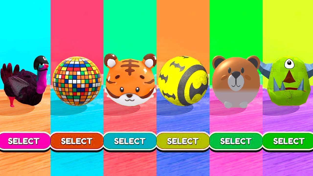 10 Balls Challenge Who is Win: Going Balls vs Circus Balls vs Action Balls vs Rollance? Race-851