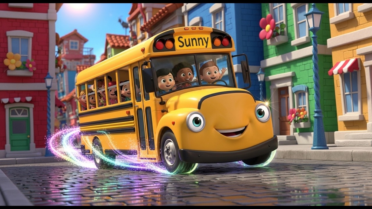 **Sunny the School Bus 🚌🌞 | Learning Songs for Kids & Toddlers**