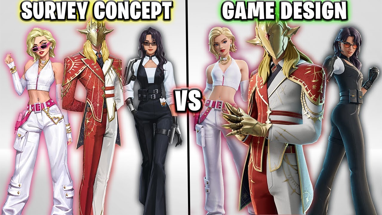 How ACCURATE Are Fortnite Skins Vs Their Survey Skin Concept?