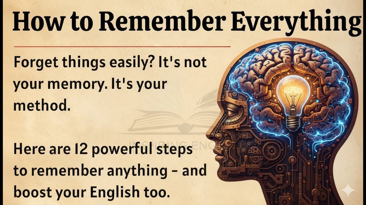 How to Remember Everything - Boost Your Memory || Graded Reader || Improve Your English ✅️