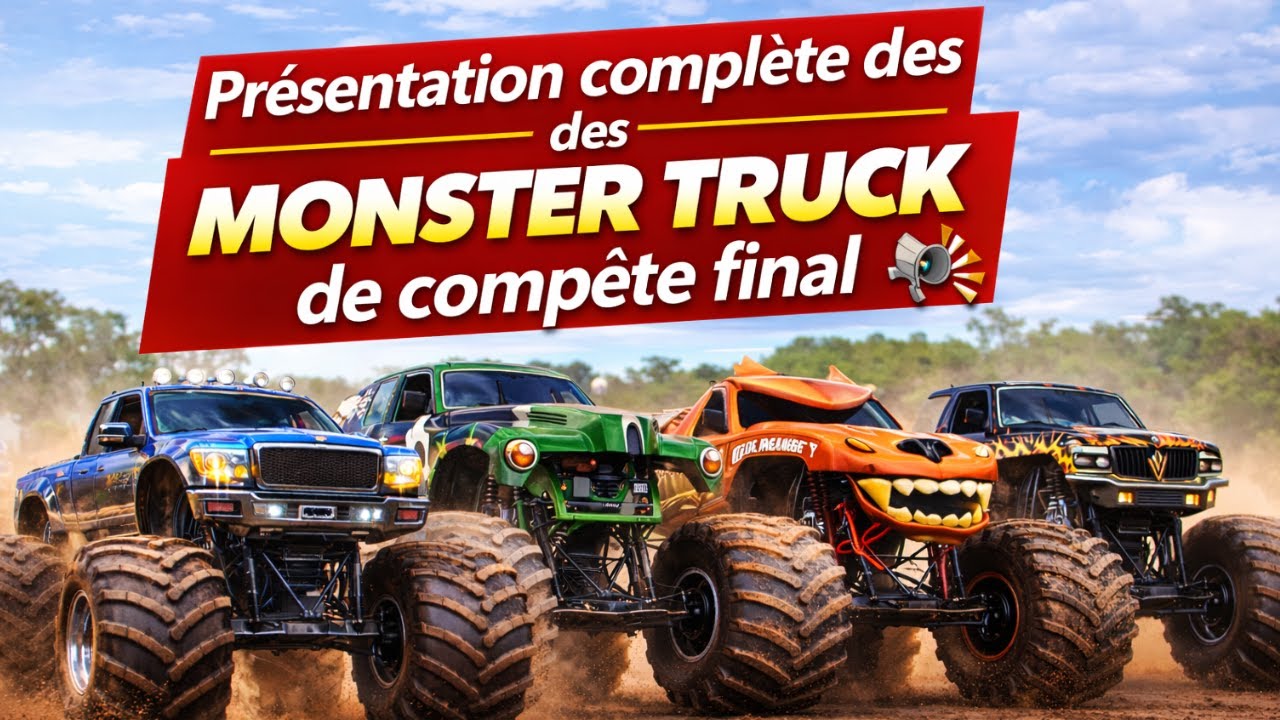 MONSTER TRUCK : la finale de compèt incroyable ! 😱