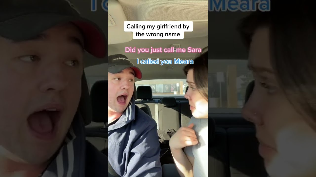 Calling my 💕 Girlfriend  💕 another girl's name prank |  #shorts