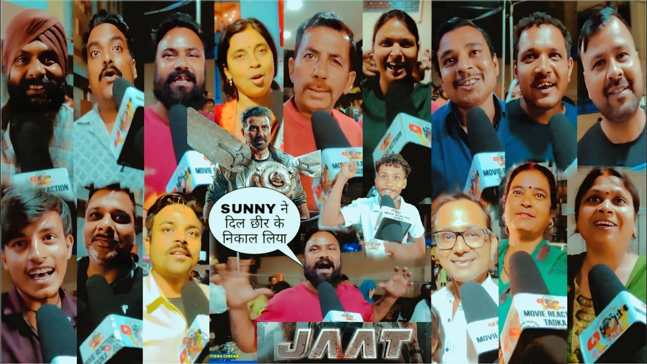 JAAT Sunny Deol Public Review Super excited Fans | ढाई किलो का हाथ अब साउथ देखेगा | Pratibha cinena