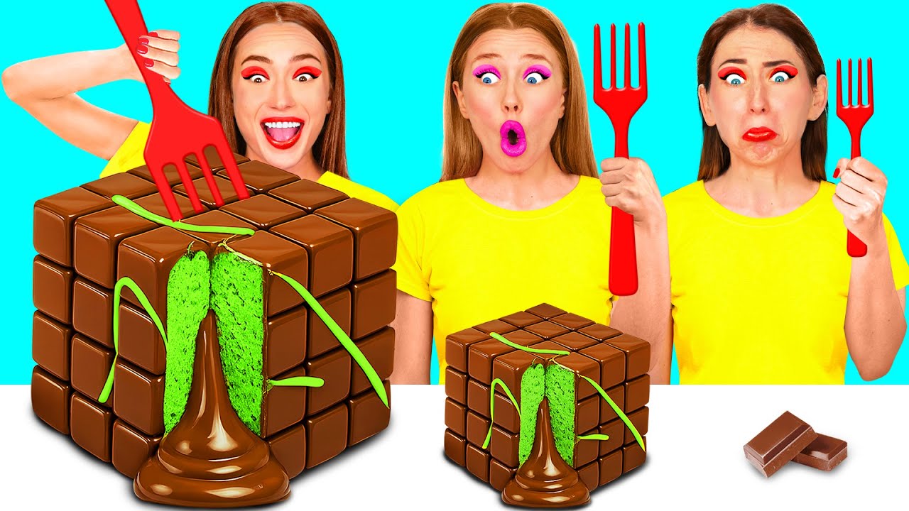 Thử thách Tấm Lớn, Vừa Và Nhỏ | Những Tình Huống Ăn Uống Kỳ Lạ TeenTeam Challenge