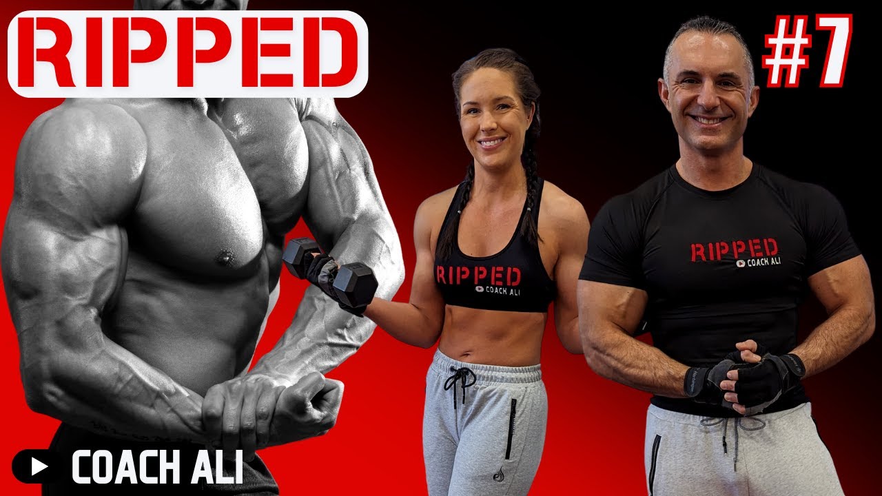 RIPPED Series #7 Dumbbell and Bodyweight Interval Training Workouts | Chest and Triceps w/Coach Ali