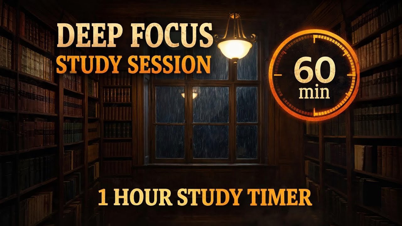 Deep Focus in the Dust 🎞️ 1 HOUR Study Timer | Cinematic Deep Work Session