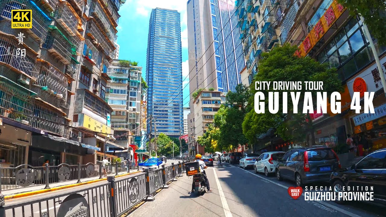 Driving Downtown Guiyang,  Not The Poorest Province of China Any More | Guizhou, China