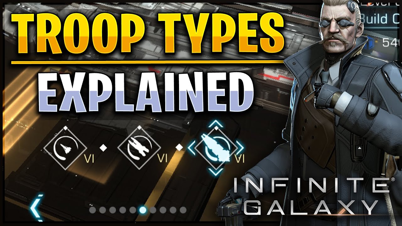 Infinite Galaxy: Troop Types Explained - Choose Spaceships wisely