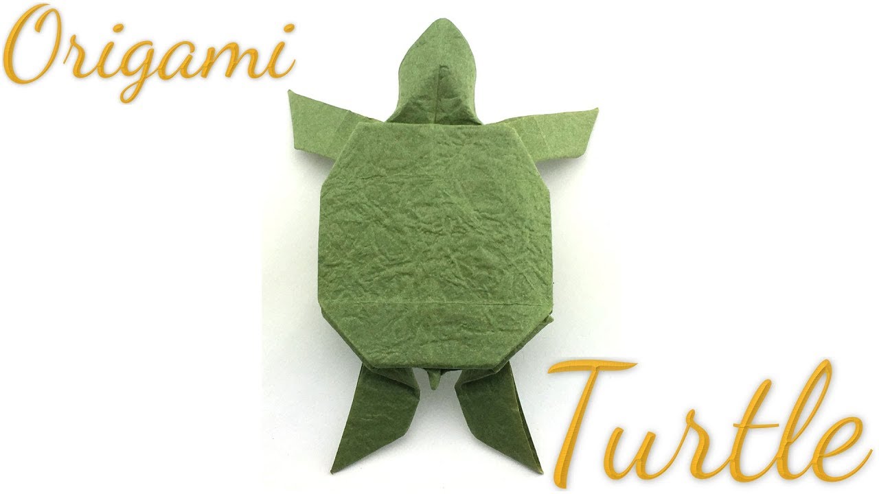 Simple Origami Turtle Tutorial (Hyo Ahn)