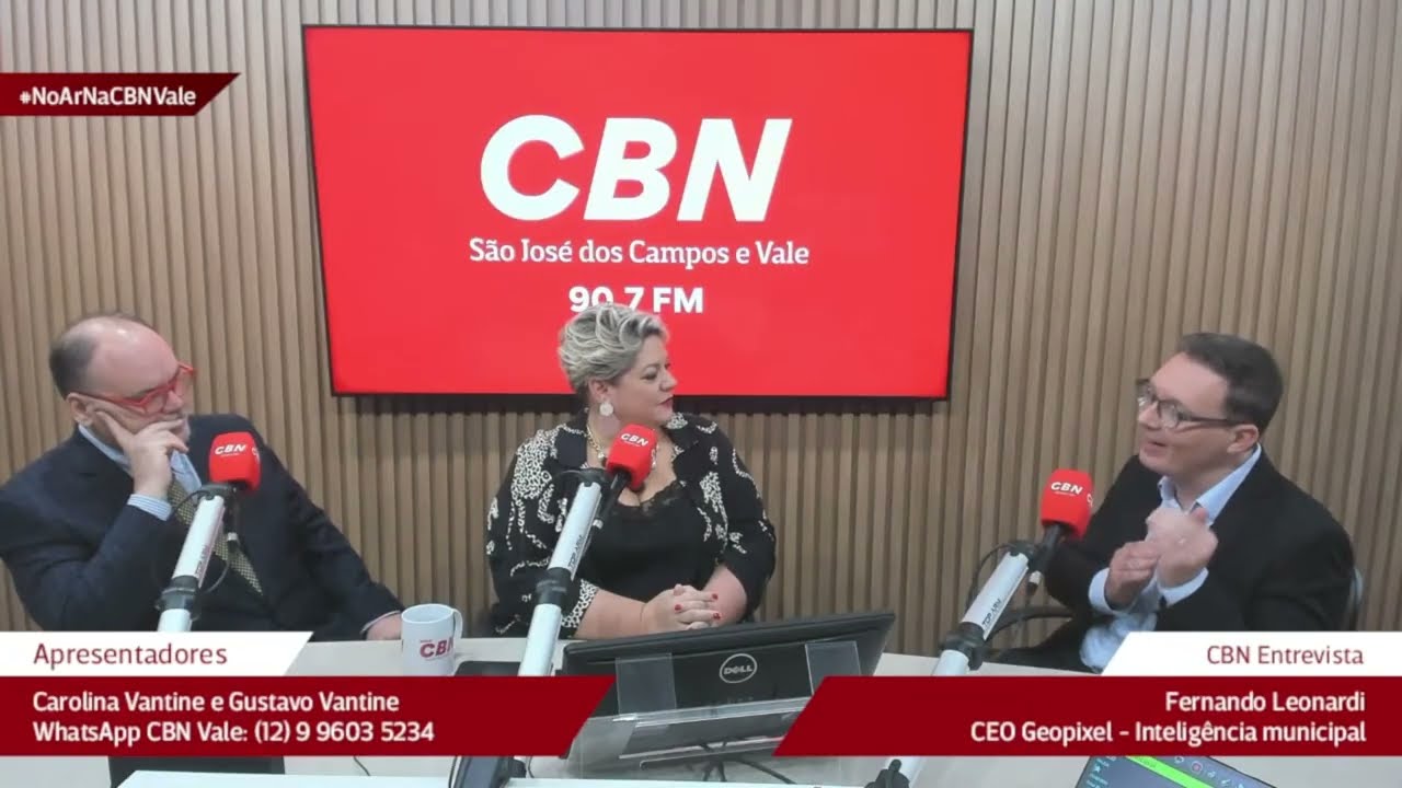 CBN Mundo Jurídico sábado (28/2) recebe o CEO da Geopixel Inteligência Municipal, Fernando Leonardi