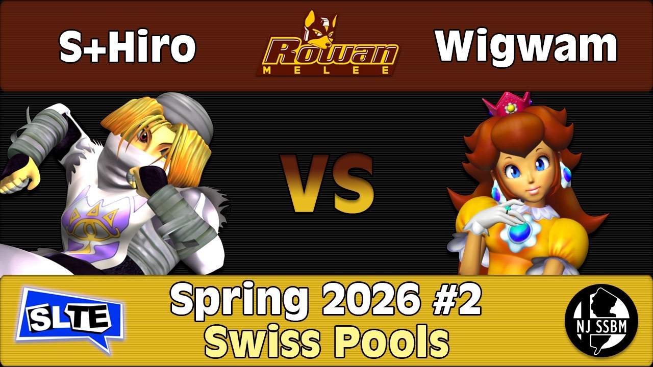 Rowan SSBM Spring 2026 #2: S+Hiro (Sheik) Vs. Wigwam (Peach) - Swiss Pools
