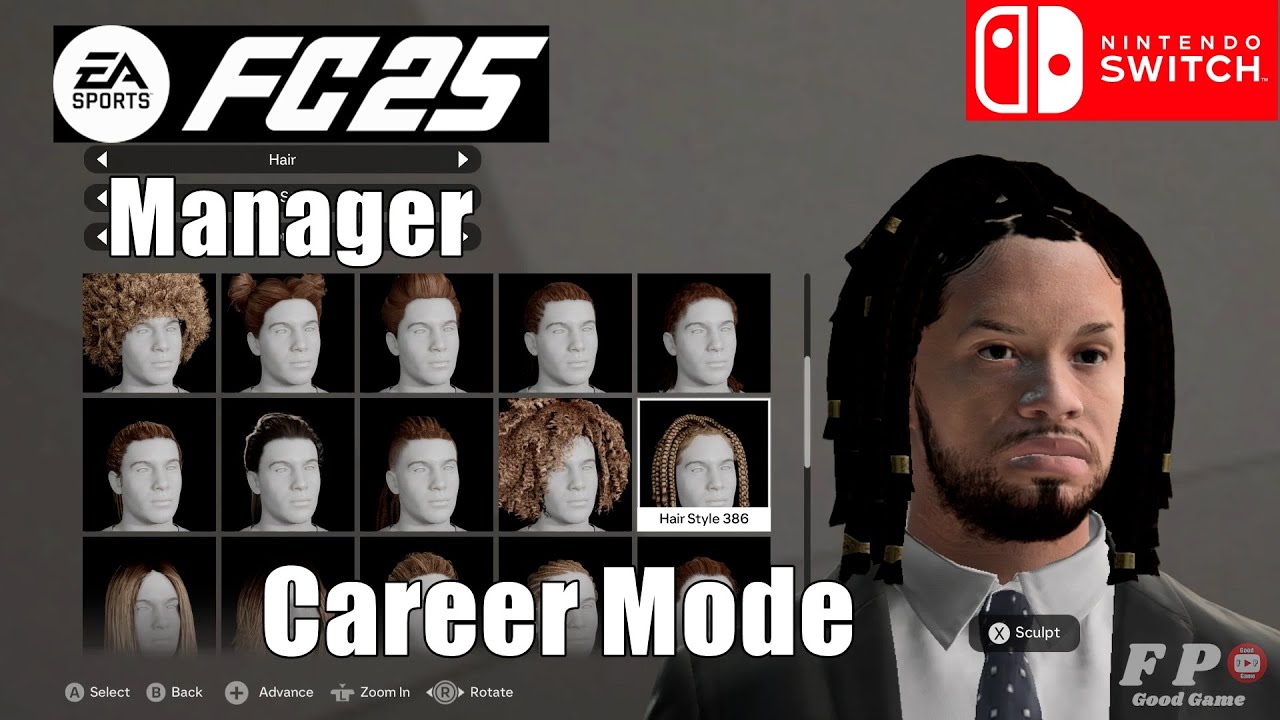 FC 25 Nintendo Switch Career Mode Gameplay (Manager)