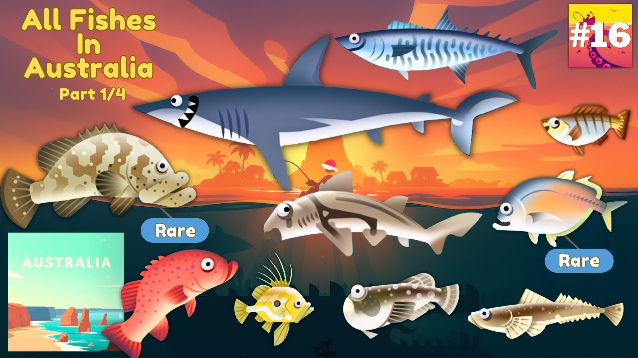 Creatures Of The Deep : All Fishes in Australia Map (1/4)