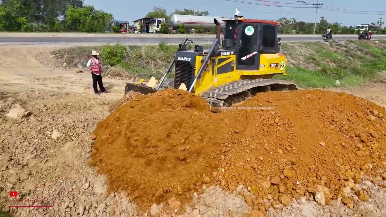 Finest Activity Start Huge Landfill On Good Step & Heavy Equipment Group Trucks 25t & Dozer SHANTUI