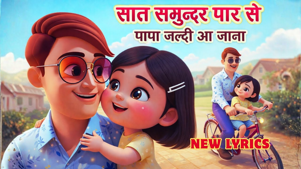 पापा जल्दी आ जाना I Papa Jaldi Aa Jana I Saat Samundar Paar I Hindi Rhymes | Hindi Balgeet