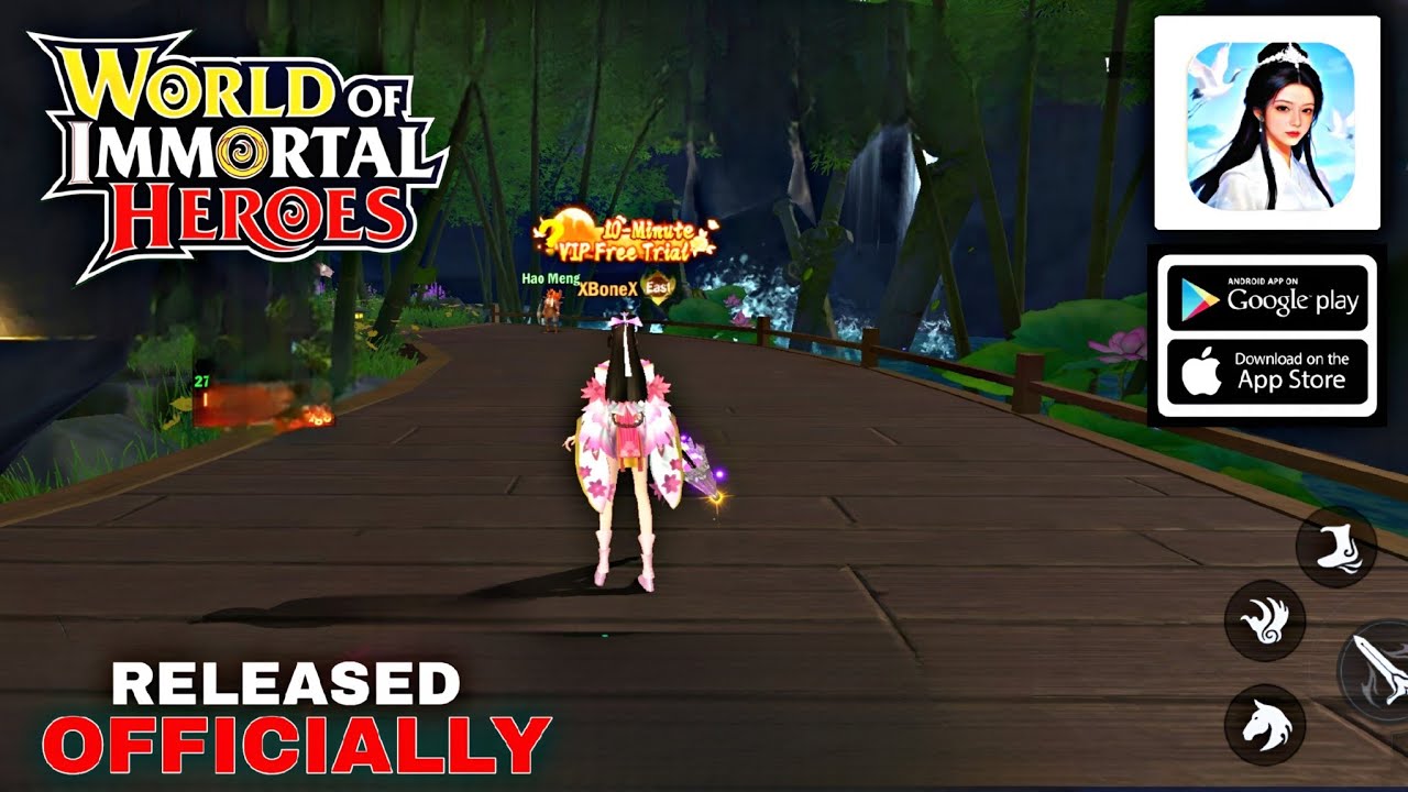 Геймплей World Immortal Heroes (на английском языке) Новая MMORPG для Android/iOS 2026