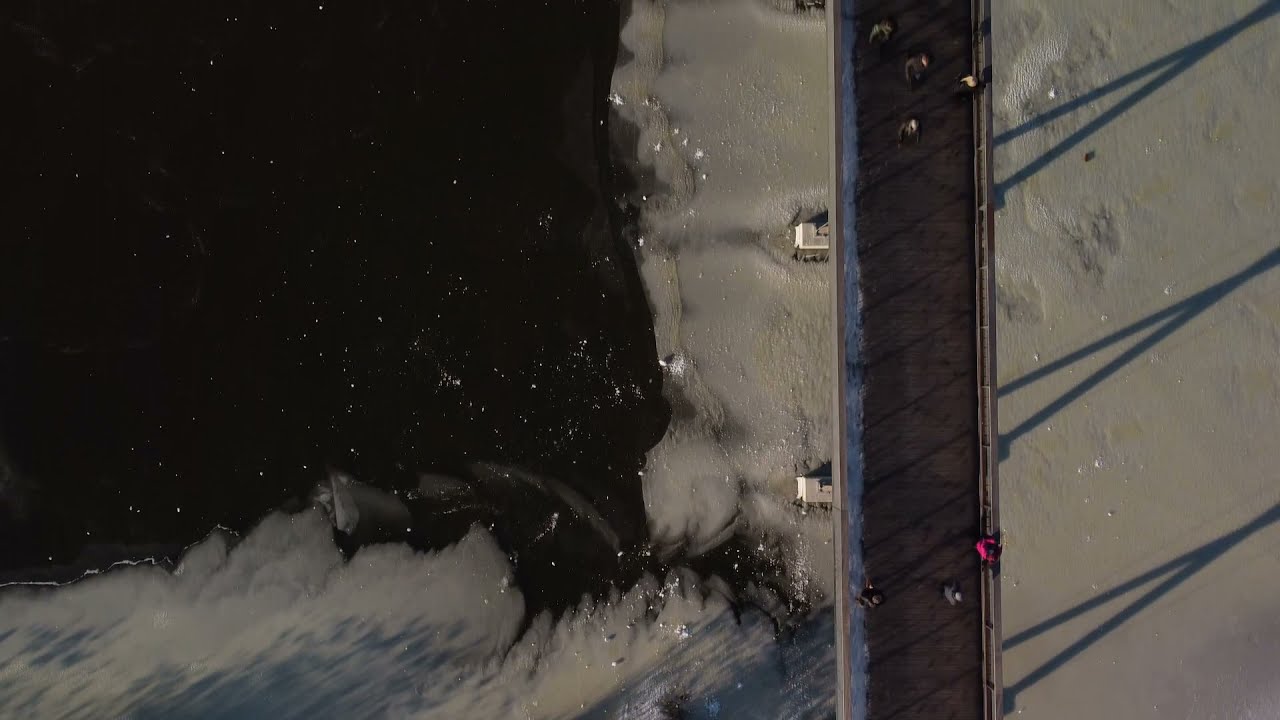 Winter in Blauwestad (Drone, Fly Over) Groningen (NL) Feb  2021 (Re-upload)#groningen