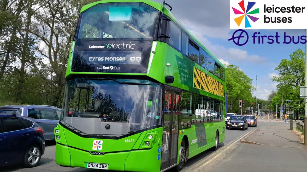 FULL ROUTE JOURNEY - First Leicester Route 88 - Leicester to Eyres Monsell l 36616 BN24 ZWC