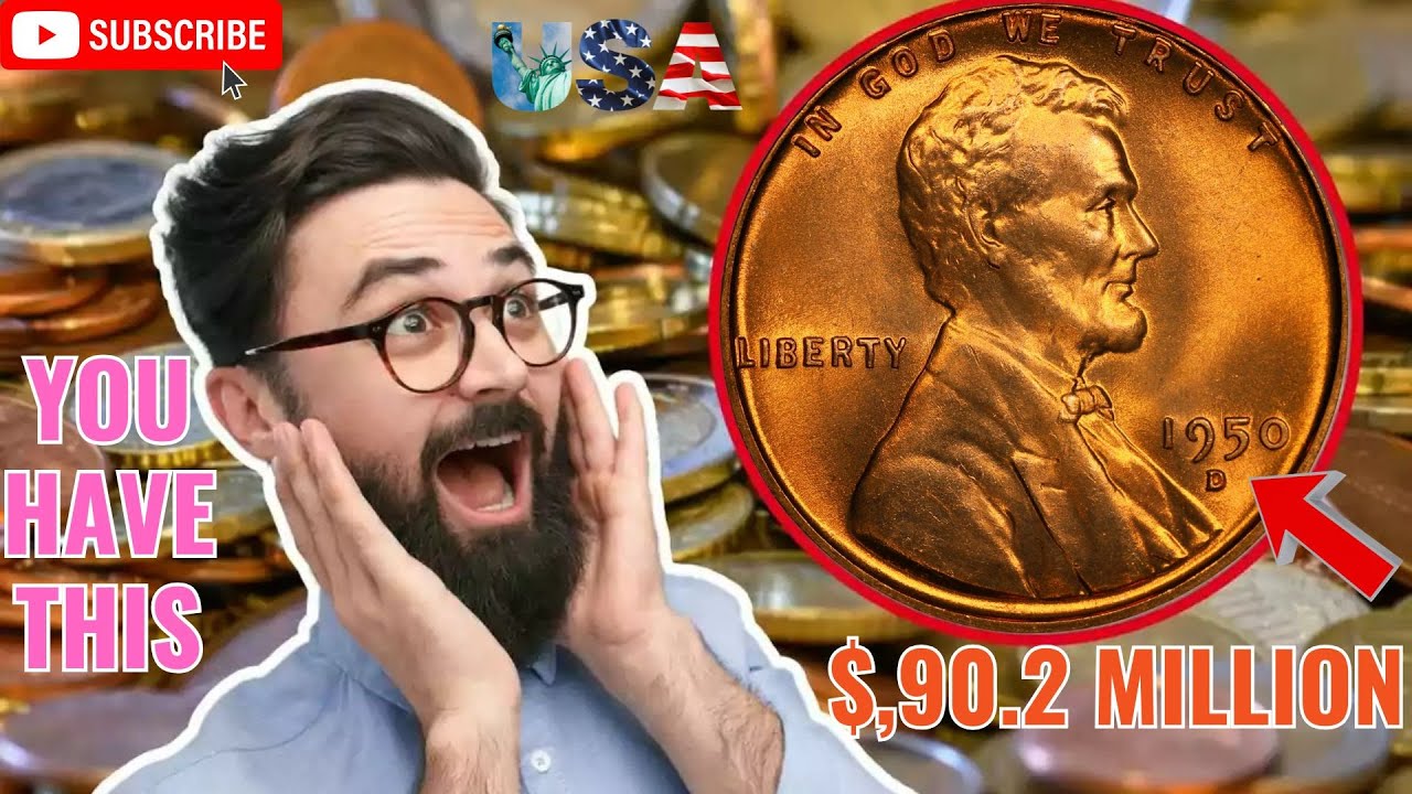 1950-D Wheat Penny Worth$90.2 Millions? Rare Error Coins You Must See