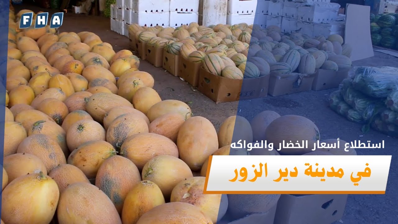 جولة مصورة في سوق الهال بمحافظة دير الزور تتضمن استطلاعا لآراء التجار حول حركة البيع والشراء