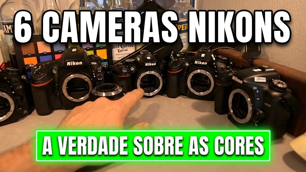 CIÊNCIA DE CORES 6 CÂMERAS NIKON D200 D600 D800e D5300 D7200 D7500 CCD CMOS .NEF .JPG RAW DSLR