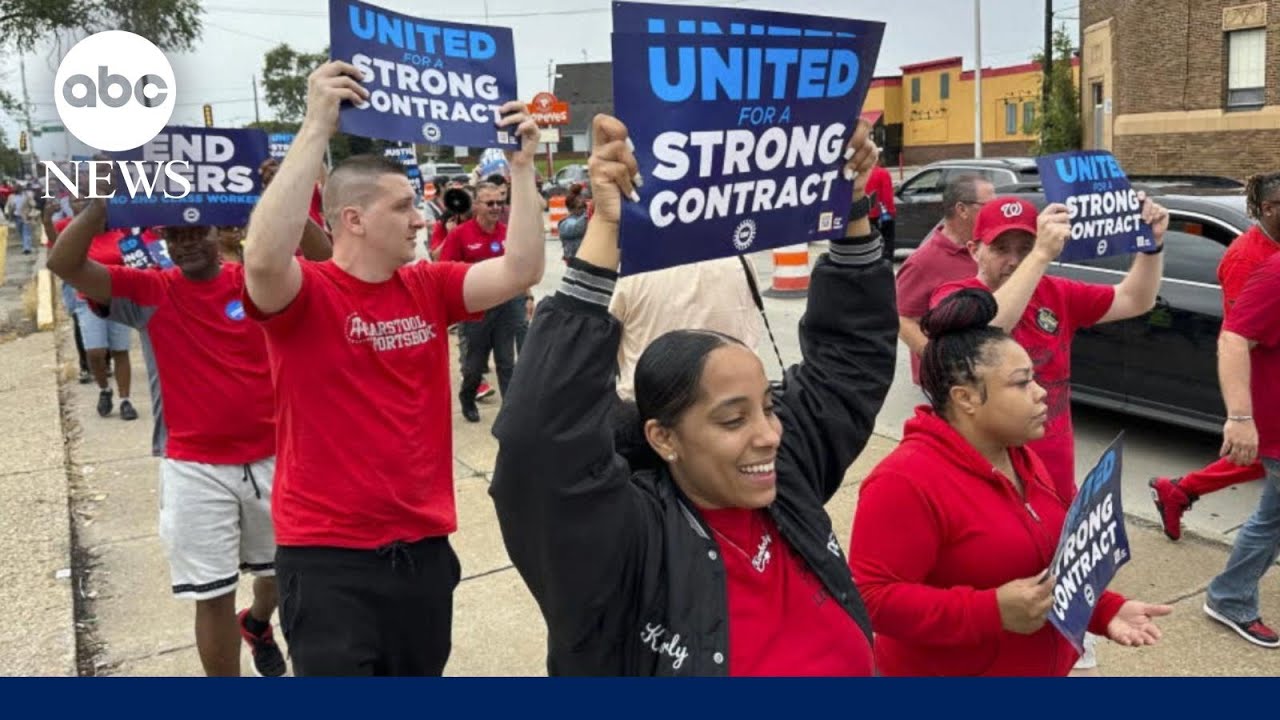 Nearly 150,000 auto workers could strike this month l GMA