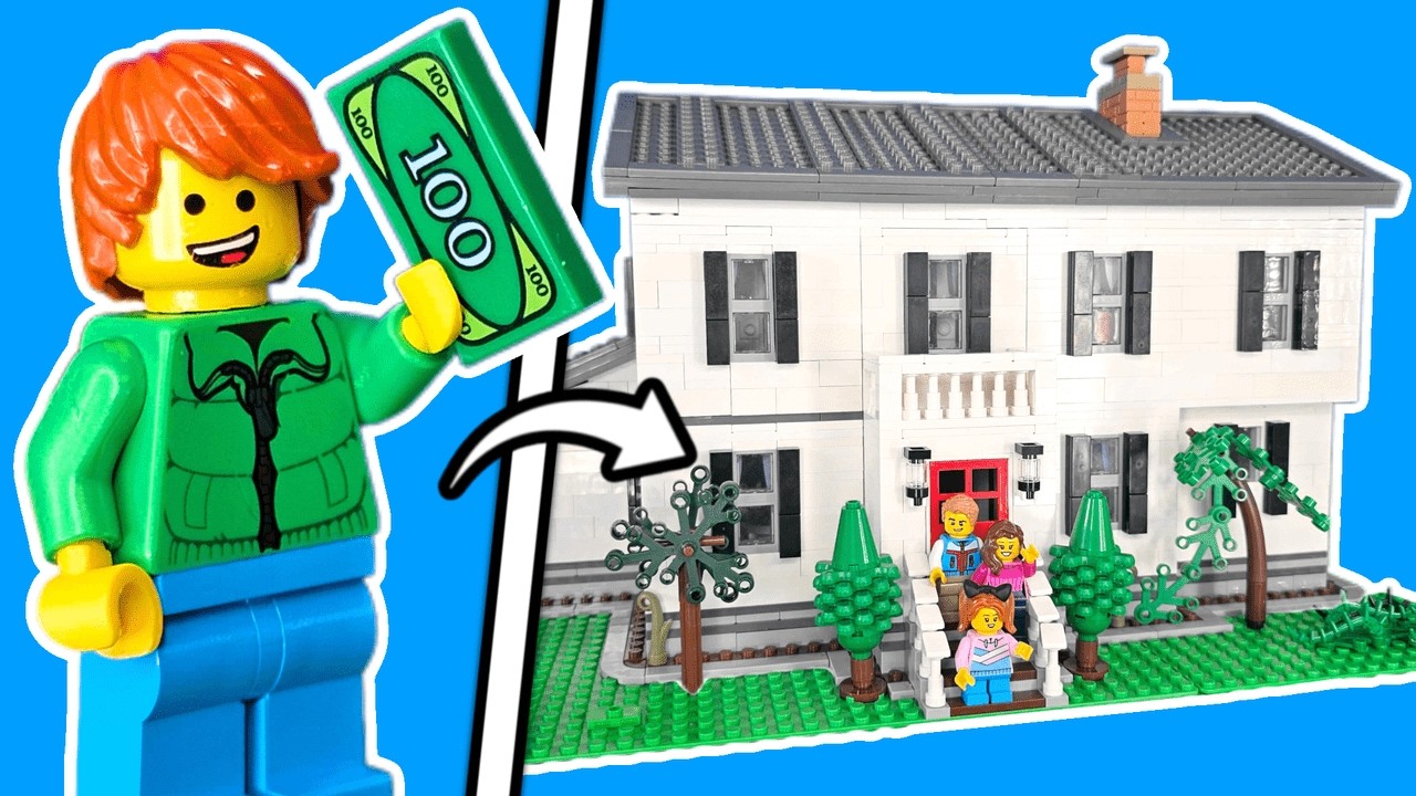Я построил дом своего детства из LEGO...