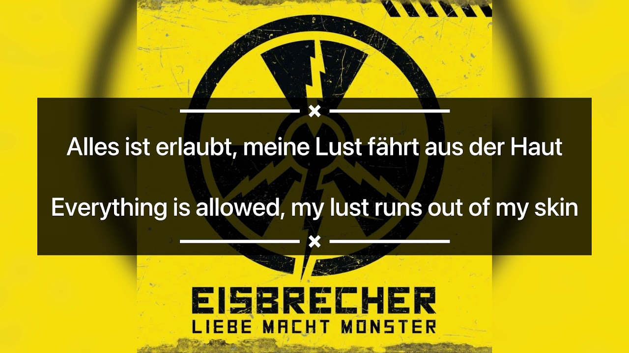 Eisbrecher- Liebe macht Monster lyrics with English translation