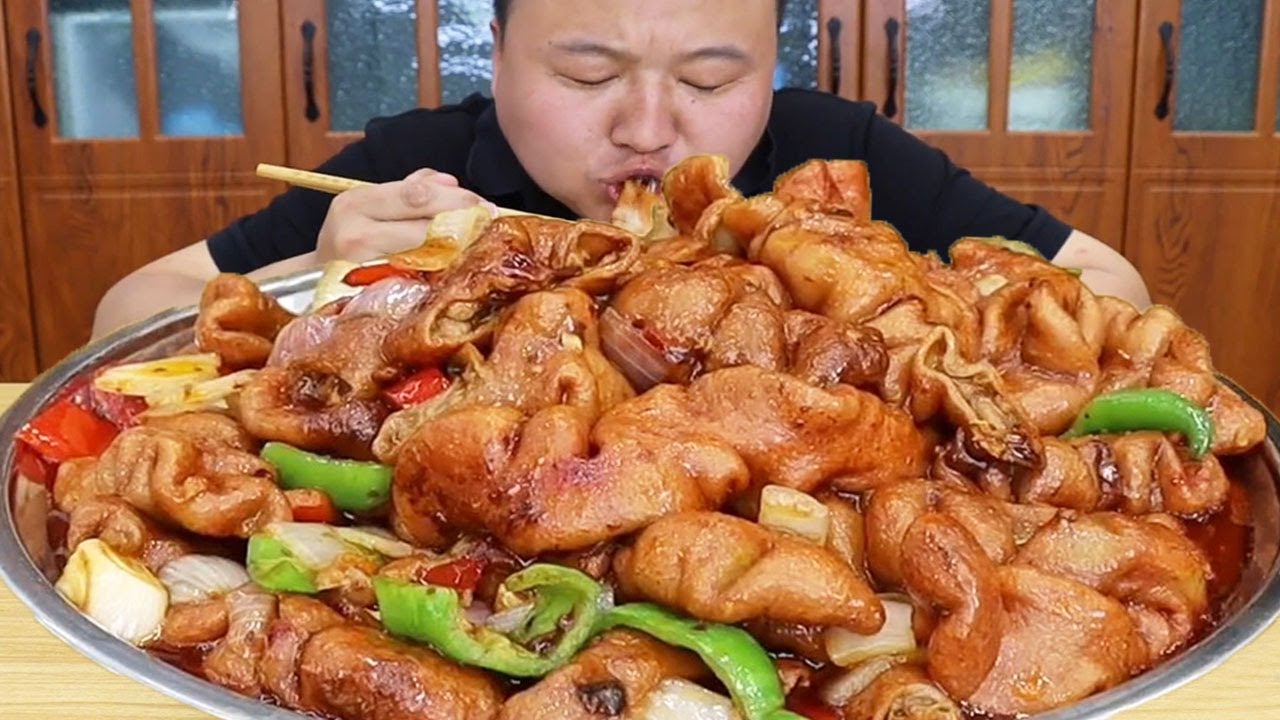 15斤肥肠，阿强做家常“溜肥肠”，肉质Q弹，一口爆浆满嘴流油，超过瘾 |Mukbang【cram阿强】