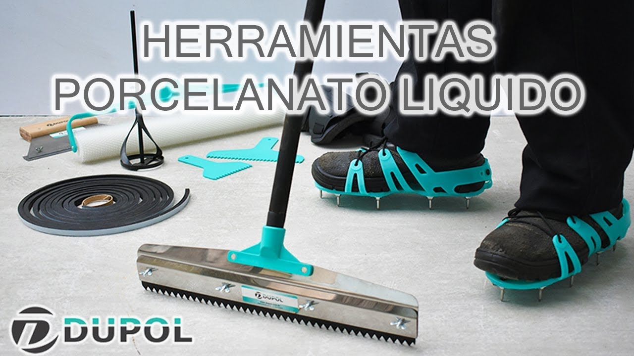 Herramientas Porcelanato Liquido - Zapatos de Puas - Rodillo de Puas - Pisos Ep&oacute;xi Autonivelante