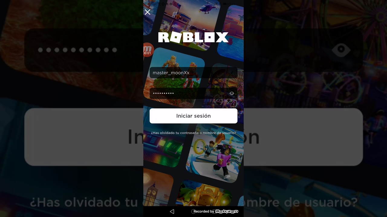Muestro la contrase&ntilde;a de mi cuenta de roblox 😔☹️
