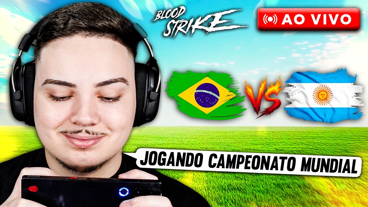 🔴BRASIL X ARGENTINA no CAMPEONATO MUNDIAL no BLOOD STRIKE 🔥 (Clash of the 7 Kingdoms)