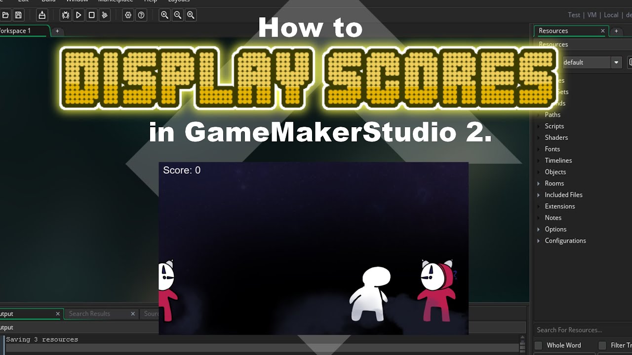 How To Display Scores in GameMakerStudio 2