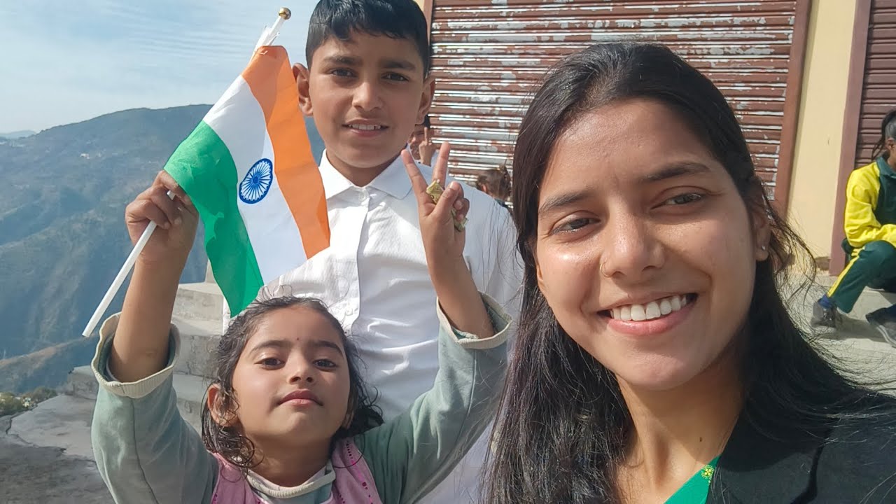 77th republic day celebration 🇮🇳 @anchalnegi394 #vlog