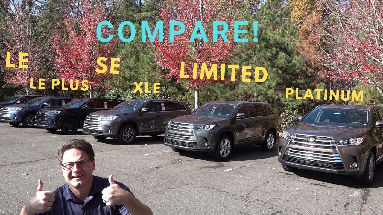 Comparing All 2019 Highlander Trim Levels - Everything You Need to Know