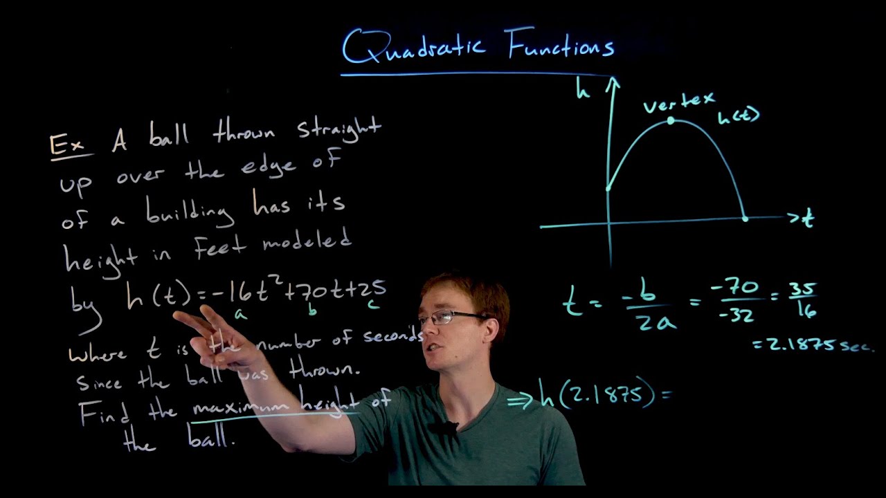 Quadratic Application: Finding Maximum Height