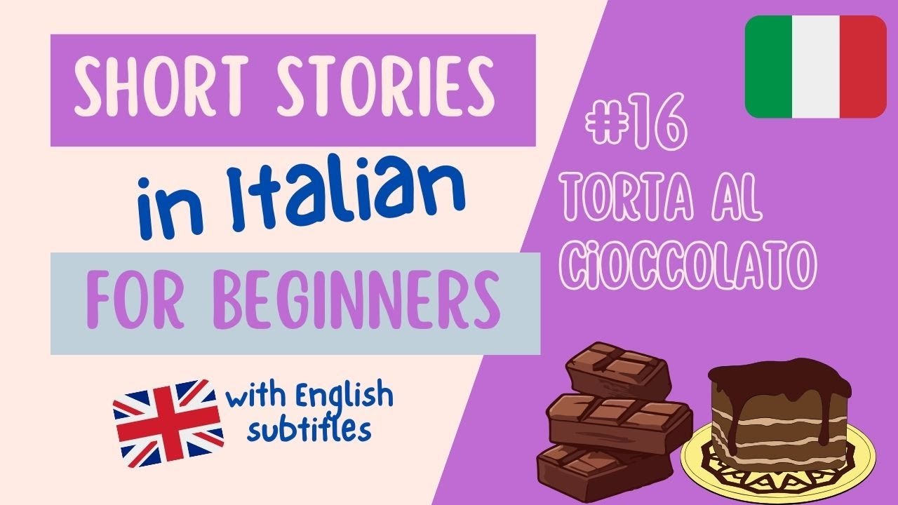 Italian listening and pronunciation exercise | Simple Story for Beginners #16 Torta al cioccolato B1