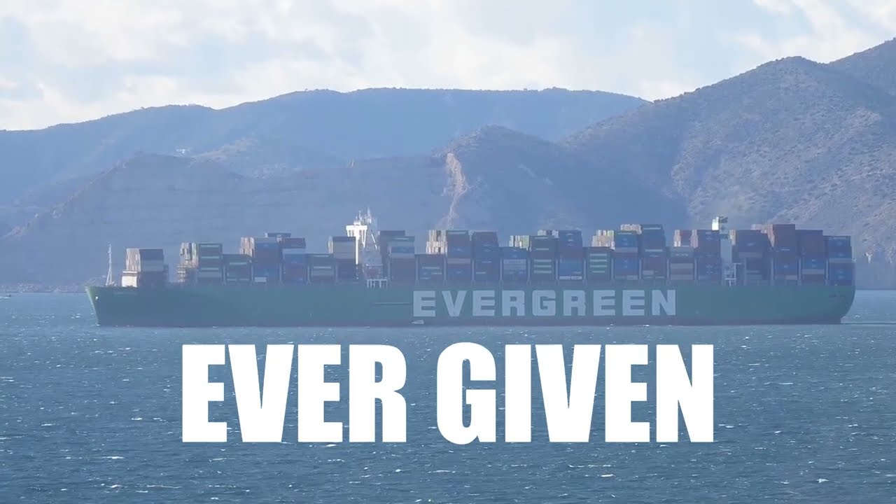 EVER GIVEN outbound Piraeus