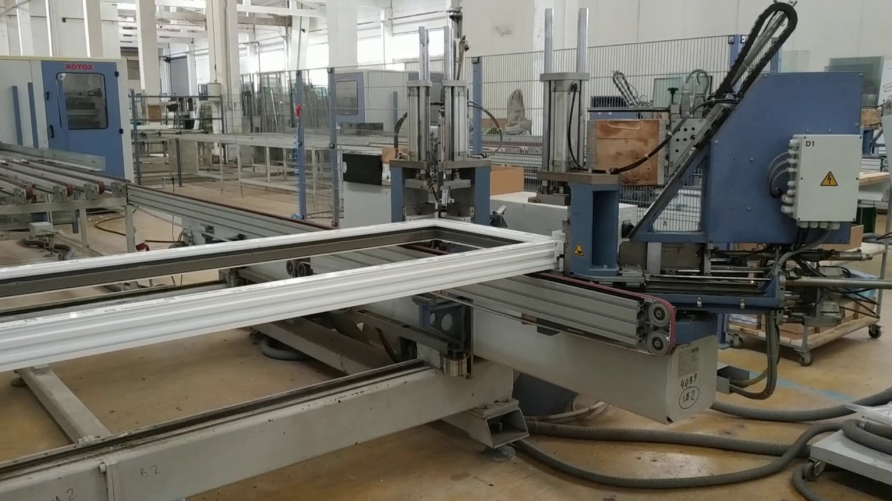 PVC profiles glueing centre